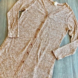 Kori size M long sleeve ribbed cardigan